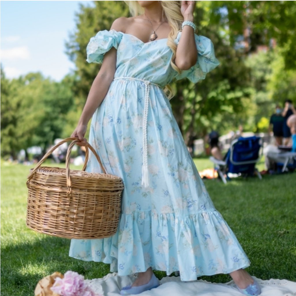 Nwt Love Shack Fancy For “Target” Blue Dress Size 6